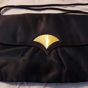 Black purse, 10" x 7"